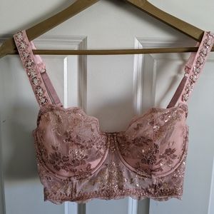 Pink and gold Victoria's Secret Bra